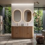 Double Basin Standing Bathroom Vanity