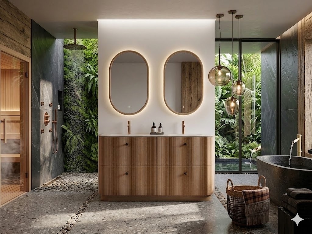 Floor Standing Wood Vanity